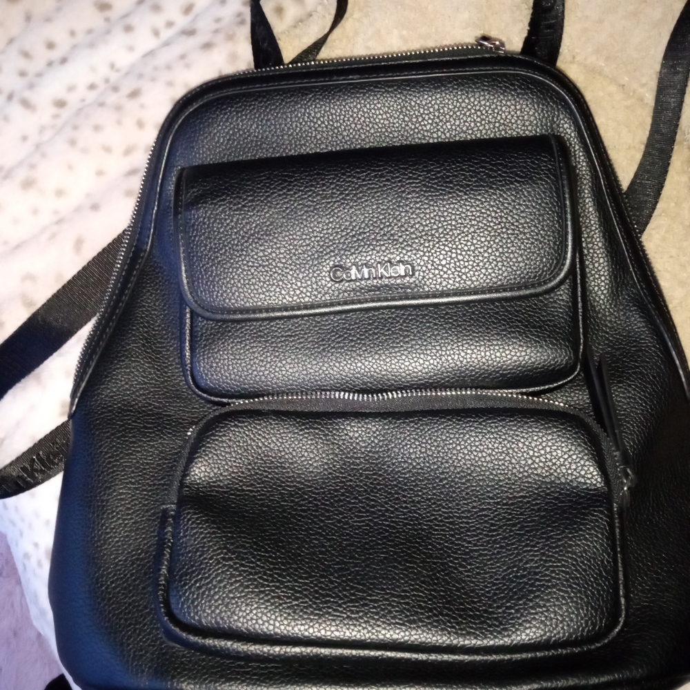 Calvin client leather backpack